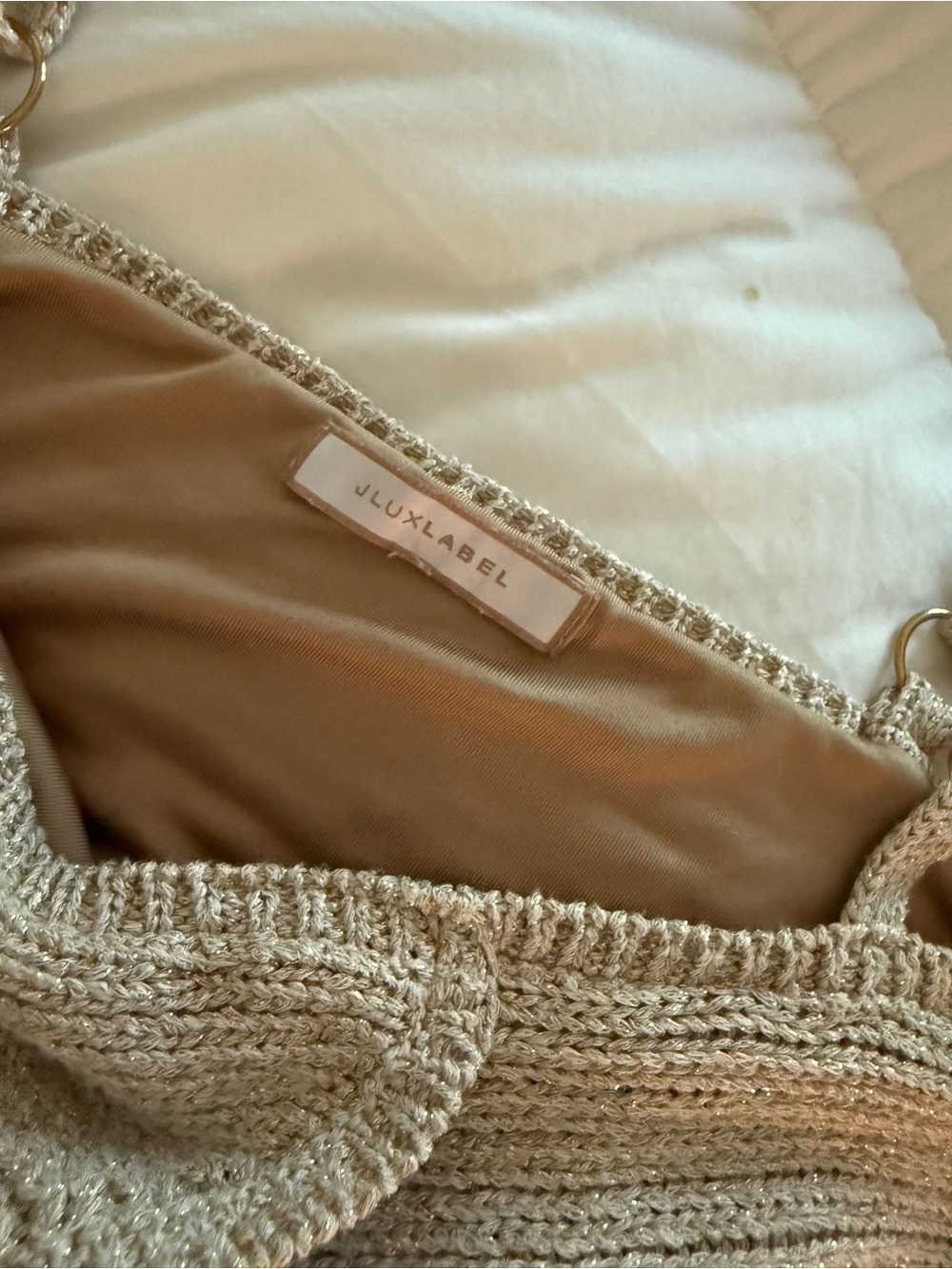 JLUXLABEL Ribbed Knit Tan Maxi Skirt - Picture 7 of 7